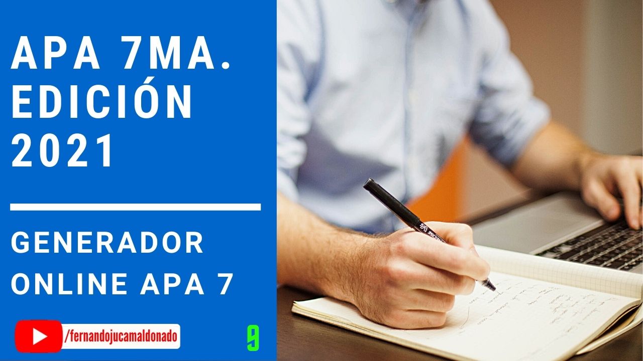 Formato APA 7ma Edición con el Generador de Scribbr - Diseño aulas virtuales, email corporativo, soporte informático, cursos de computación