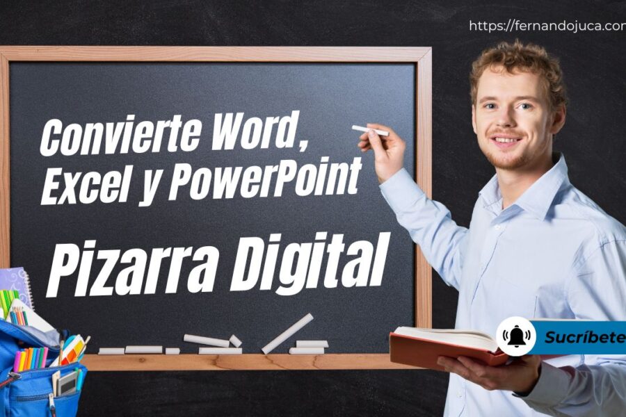 Convierte tu pantalla de Power Point, Word o Excel en una PIZARRA DIGITAL