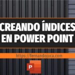 crear indices en power point