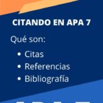 APA 7ma Edición #1: Qué son las Citas, Referencias y Bibliografía?