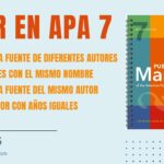 📚 Cómo Citar en APA 7ma Edición: Autores Iguales👥, Nombres Similares y Años Idénticos