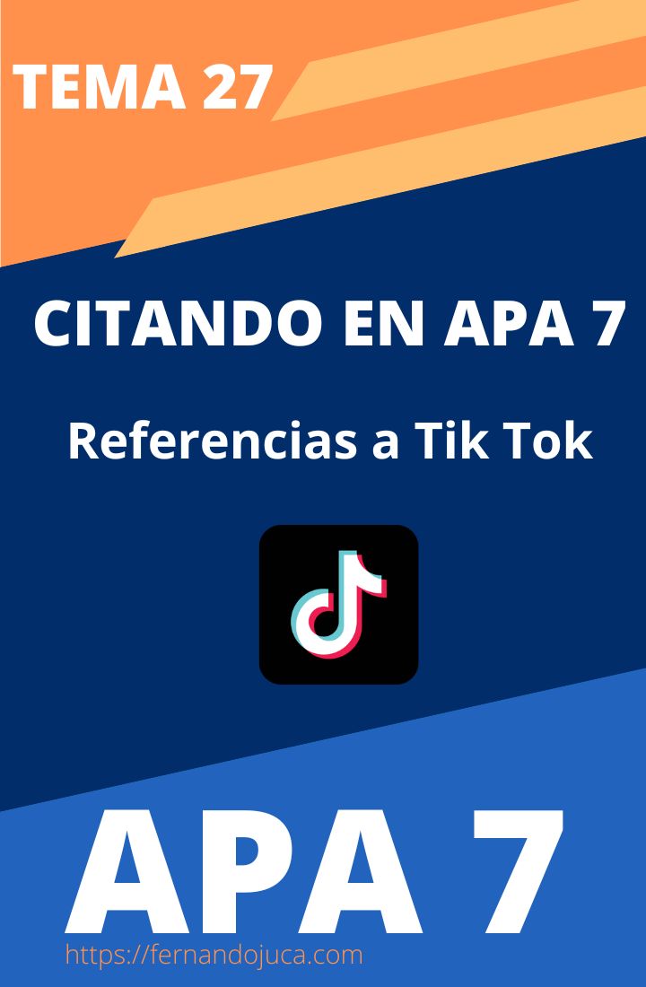 Citas y Referencias APA7 TikTok