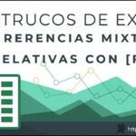 101 Trucos de Excel. 34. Convertir rápidamente a referencias absolutas o mixtas