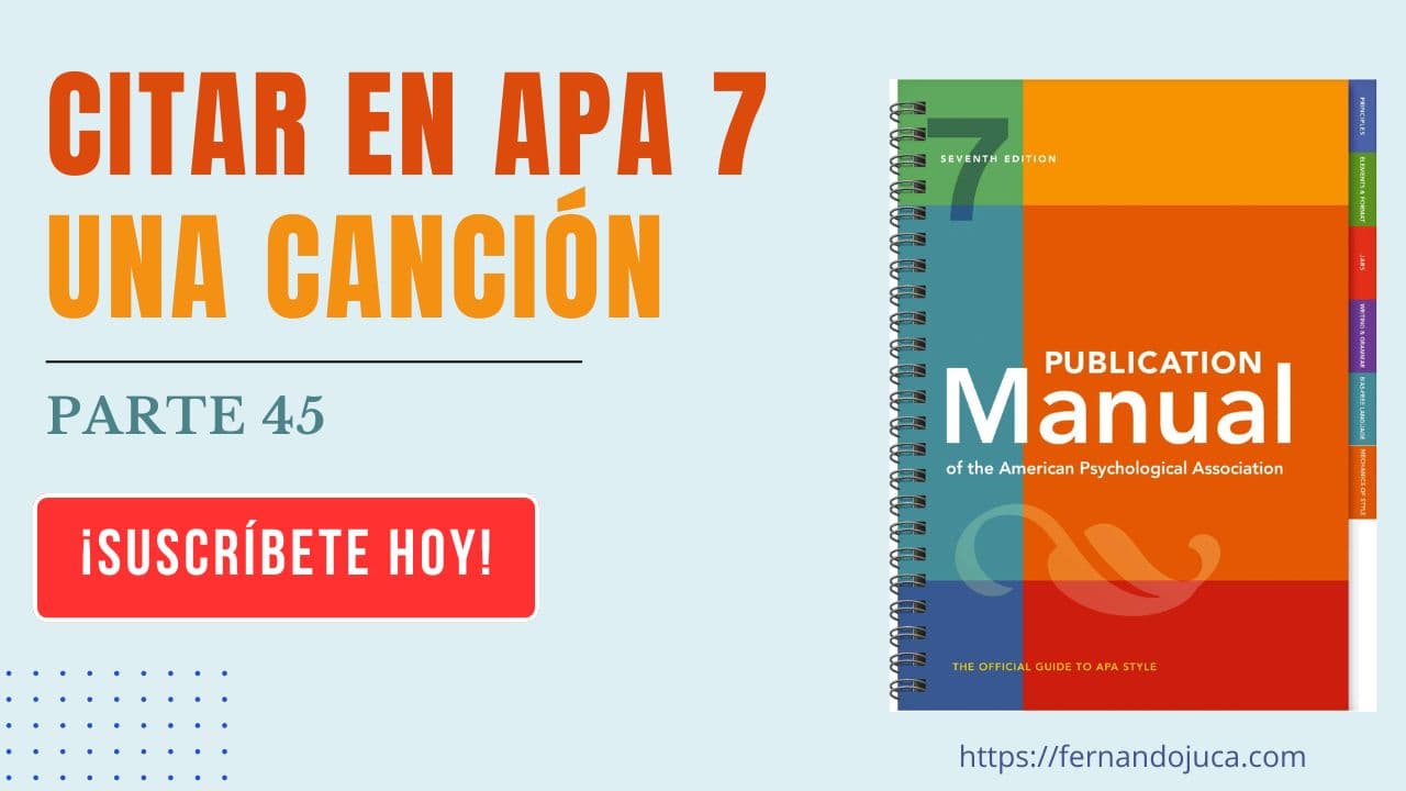 Cómo Citar Canciones en APA 7ª Edición: Guía Completa y Ejemplos