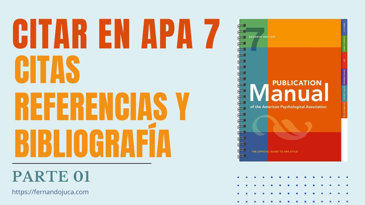 APA 7ma Edición #1: Qué son las Citas, Referencias y Bibliografía?