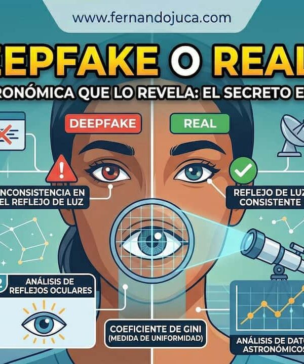 Detectando Deepfakes: La Técnica Astronómica que nos Ayuda a Desenmascarar Imágenes Falsas Generadas por IA