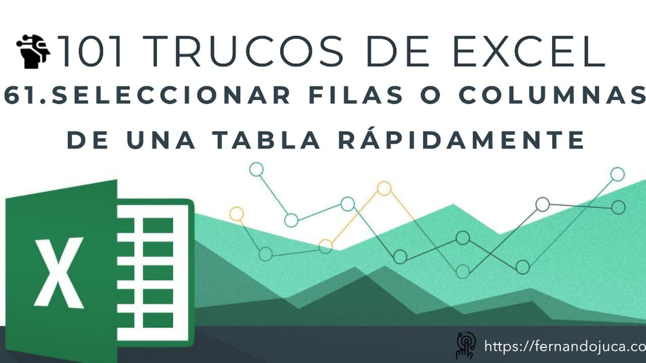 🚀 101 Trucos de Excel #61 | Selecciona Filas y Columnas en un Clic! 🖱️ | Atajos Rápidos 🎯