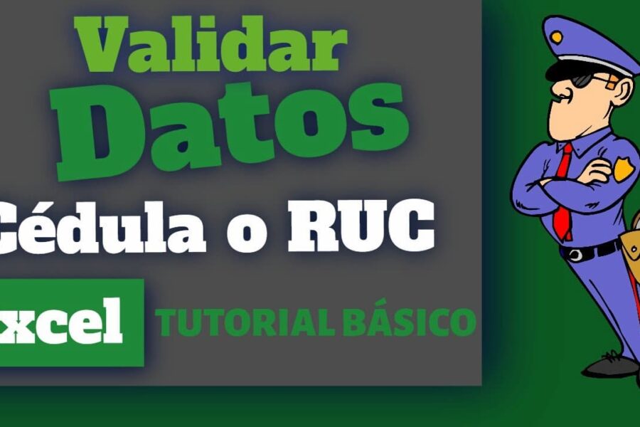 Excel: Validación de Datos para Aceptar Solo Números de Cédula o RUC🚫🔢