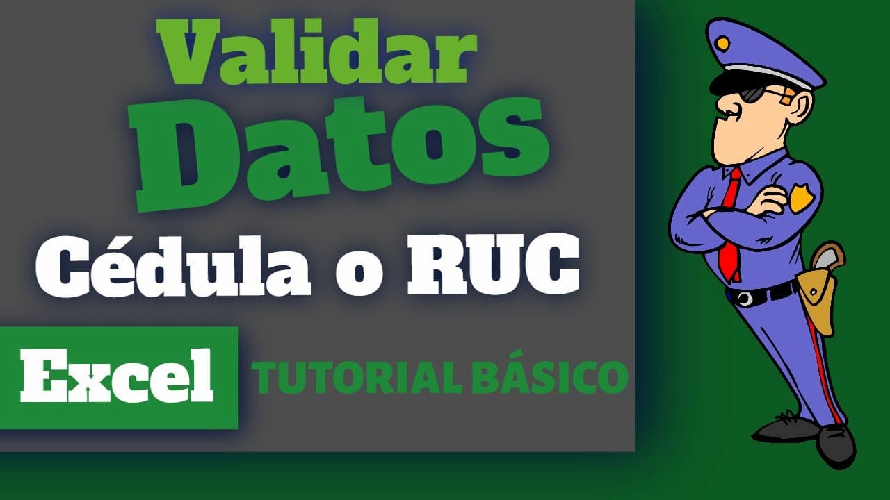 Excel: Validación de Datos para Aceptar Solo Números de Cédula o RUC🚫🔢