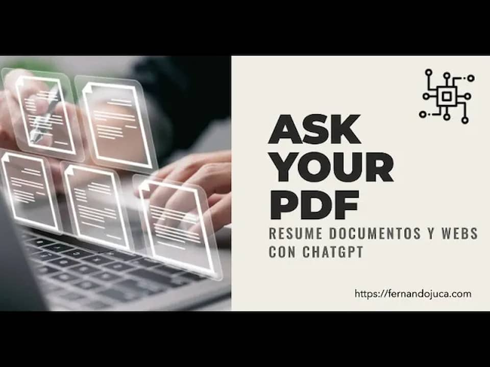 🎙️ Transforma tu Estudio con ‘Ask Your PDF’: ¡Resumen Automático de Documentos y Webs! 📚🔍