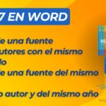 APA 7: Guía para Citar Múltiples Autores, Mismo Apellido y Obras del Mismo Año