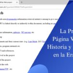 La Primera Página Web de la Internet y su Impacto en la Era Digital