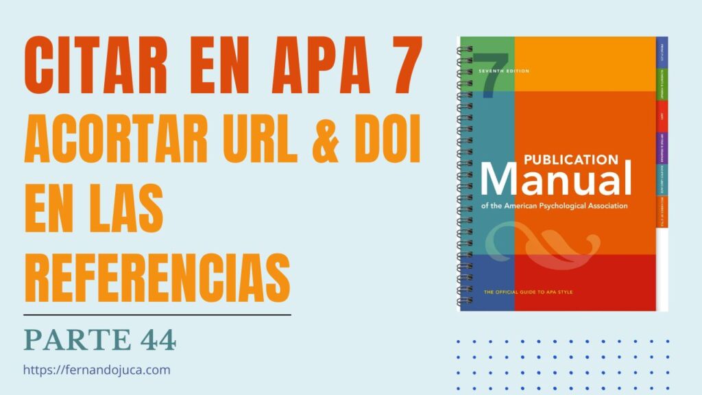 Cómo Acortar URL y DOI en Normas APA 7: Guía Completa y Herramientas Seguras