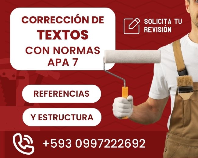 corrección texto apa