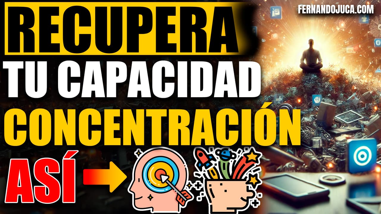 Recupera tu capacidad de concentración perdida por las redes sociales y la multitarea