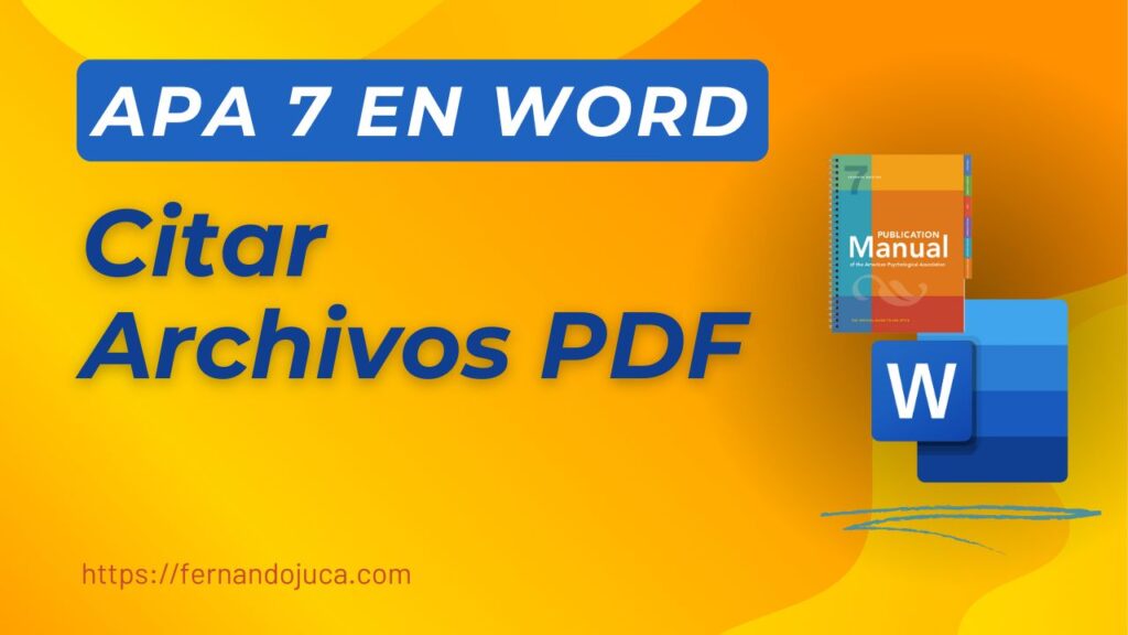 Cómo citar archivos PDF en APA 7: Guía rápida paso a paso