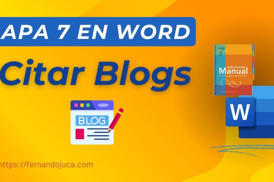 Cómo citar blogs en APA 7ma edición | Guía completa paso a paso