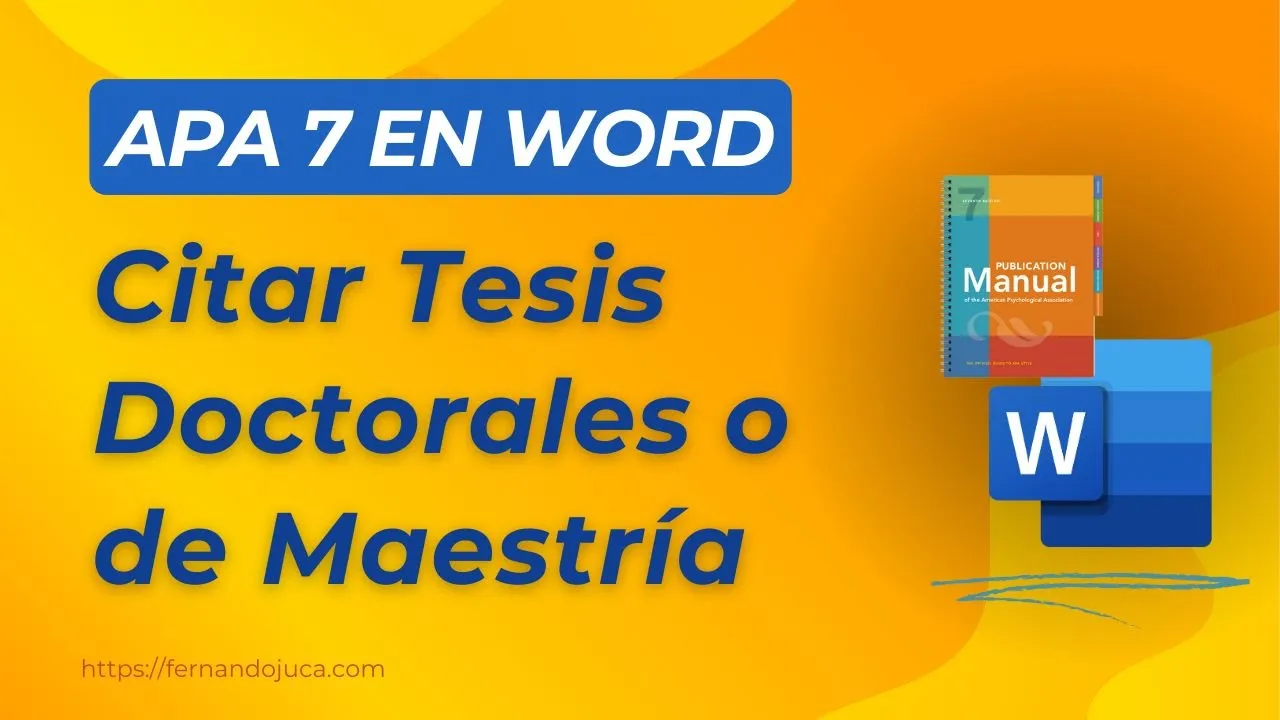 Cómo Citar Tesis en APA 7ª Edición: Guía Completa con Ejemplos y Video