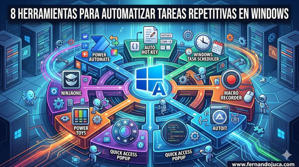 8 herramientas para automatizar tareas repetitivas en Windows