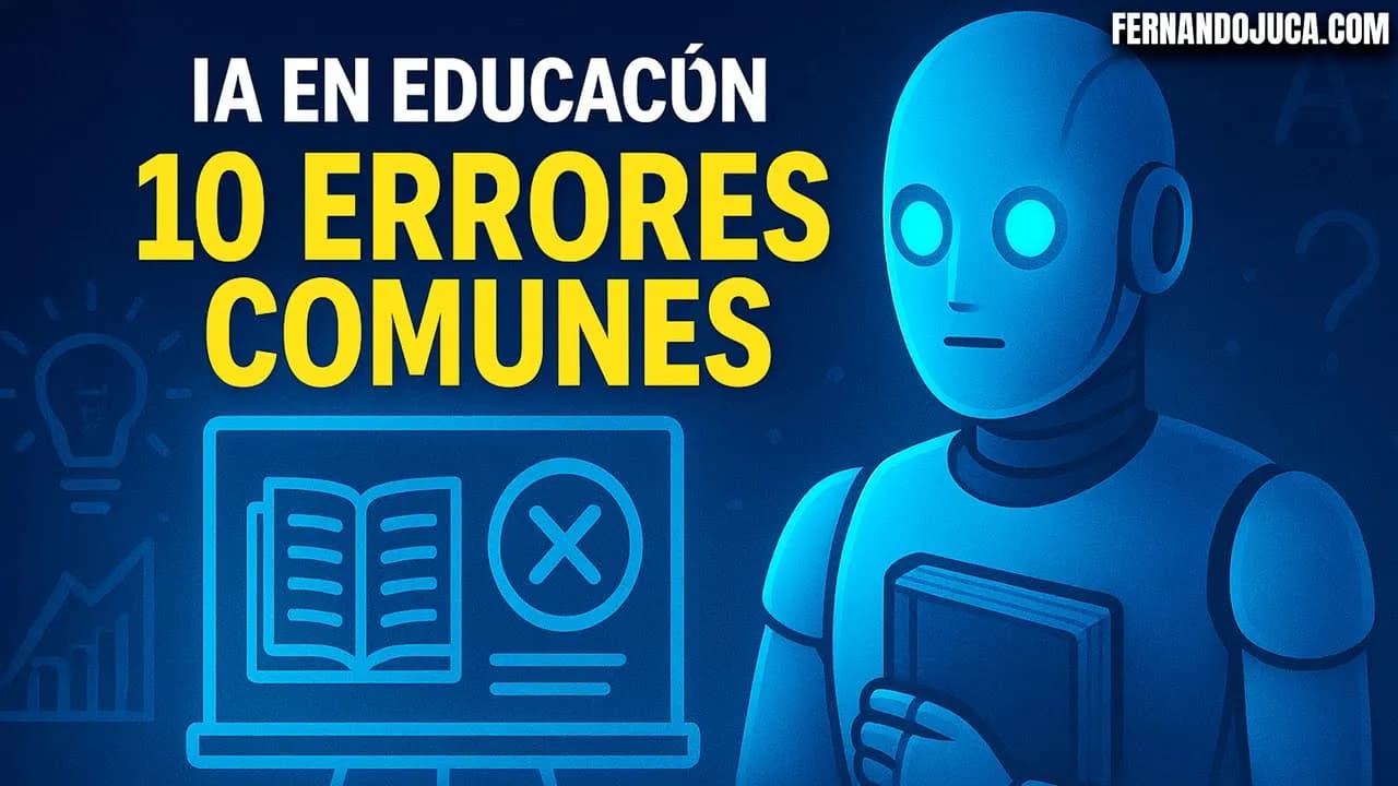 Errores al usar inteligencia artificial en educación: los 10 fallos más comunes (y peligrosos) 🚨