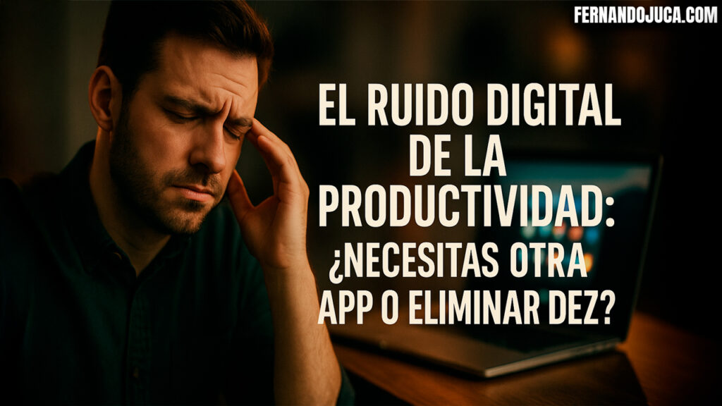 📵 El ruido digital de la productividad: ¿necesitas otra app o eliminar diez? 💡