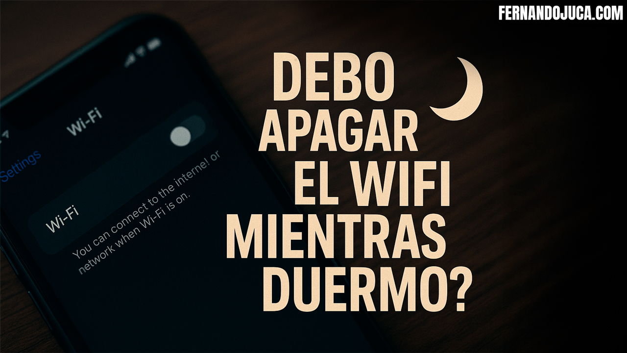 🌙 ¿Debo apagar el WiFi del móvil mientras duermo? Lo que dice el sentido común