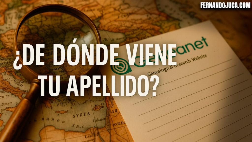 🌍 ¿De dónde viene tu apellido? Así puedes descubrir el origen de tu familia con Geneanet