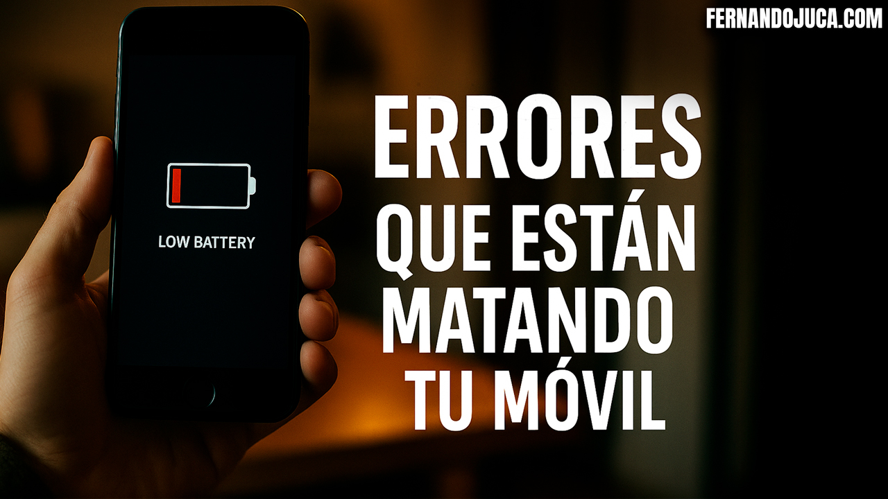 🔋 ¿Tu batería dura menos? 6 errores comunes que están matando tu móvil (y cómo evitarlos)