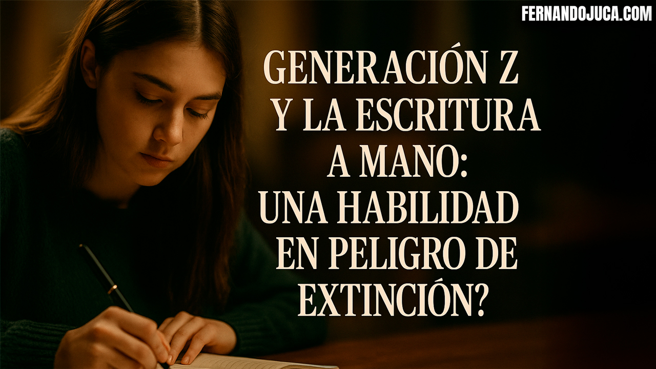 ✍️ Generación Z y la escritura a mano: ¿una habilidad en peligro de extinción?