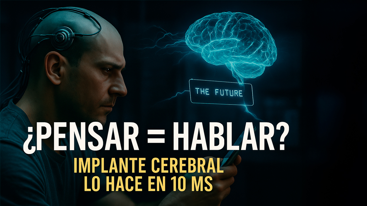 🧠 Un implante cerebral convierte pensamientos en palabras en solo 10 milisegundos