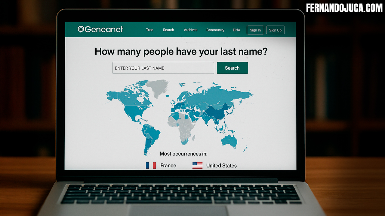 🌍🔍 ¿Cuántas personas tienen tu apellido? Descúbrelo con Geneanet
