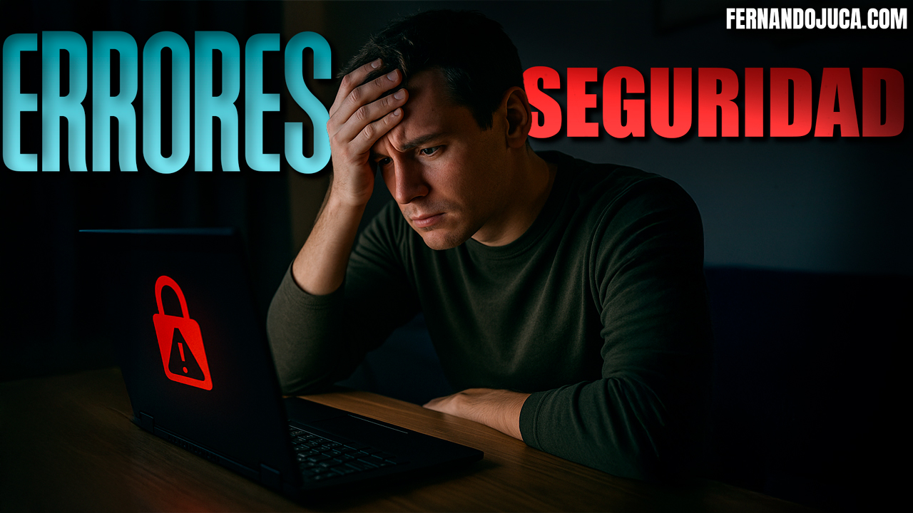 🔐 3 errores de ciberseguridad que cometes sin darte cuenta (y cómo protegerte)