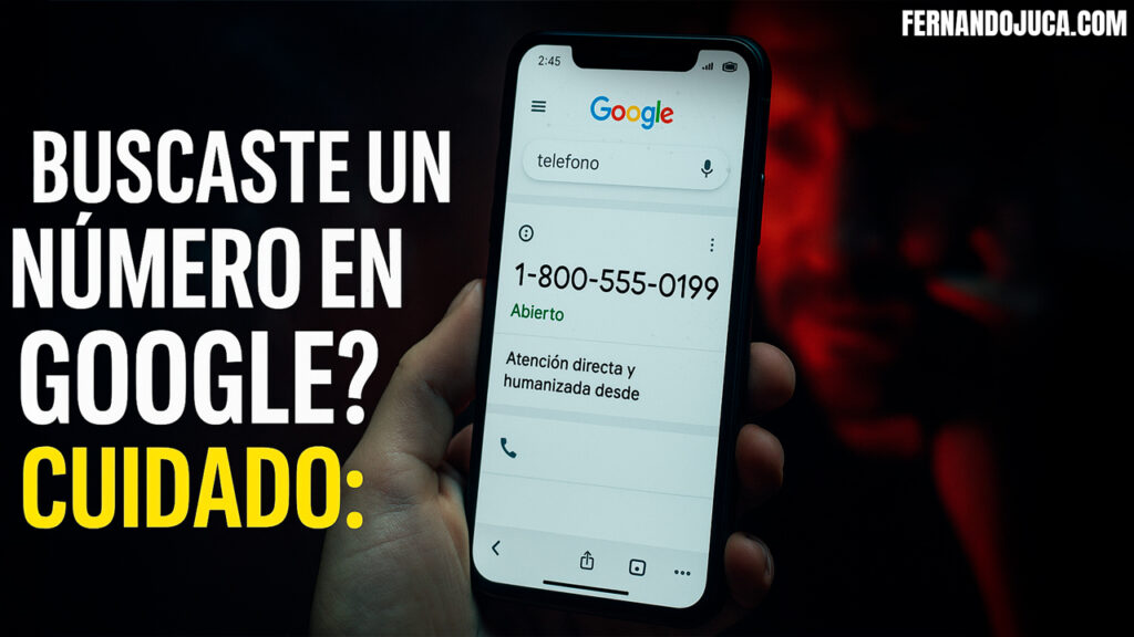 ⚠️ ¿Buscaste un número en Google? Cuidado: podrías estar llamando a un estafador 🤖📞