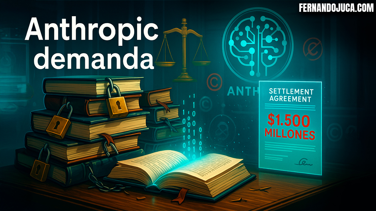 ⚖️ Anthropic pagará 1.500 millones por usar libros pirateados en el entrenamiento de su IA