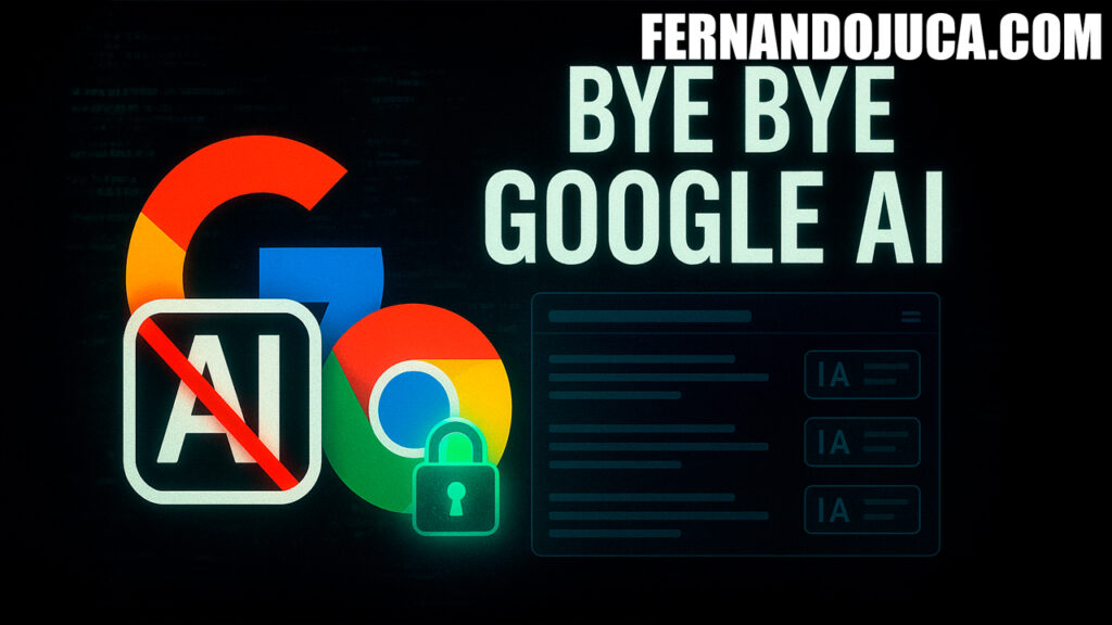 Bye Bye Google AI 🔒🤖: la extensión de Chrome que oculta la IA de tus búsquedas