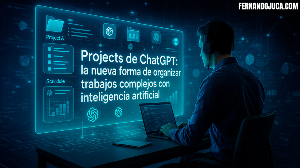 Projects de ChatGPT: la nueva forma de organizar trabajos complejos con inteligencia artificial