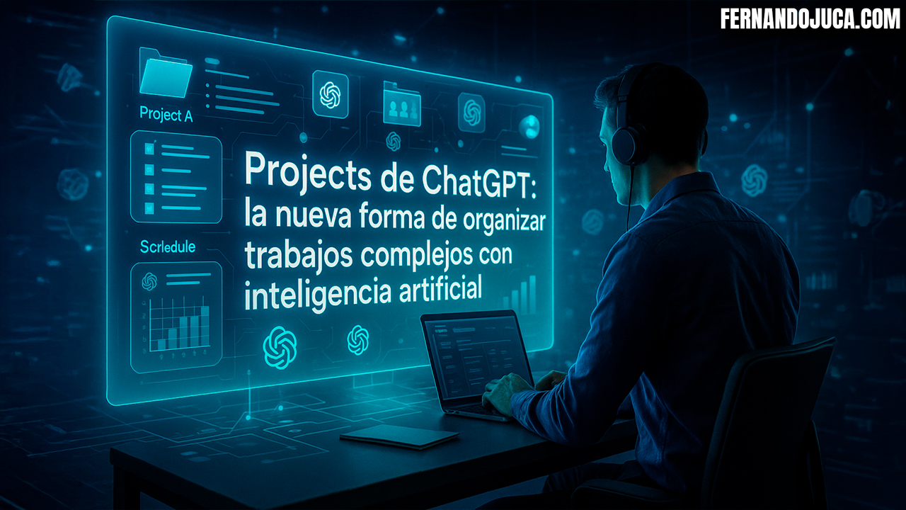 Projects de ChatGPT: la nueva forma de organizar trabajos complejos con inteligencia artificial