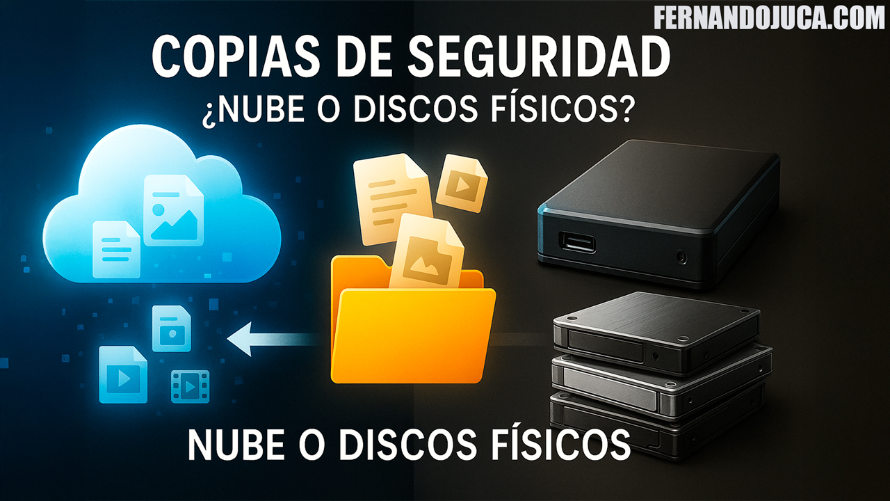 Copias de seguridad 📂☁️: ¿nube o discos físicos?