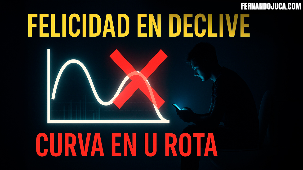 📉 La felicidad ya no sigue una curva en U: jóvenes más vulnerables en la era del smartphone