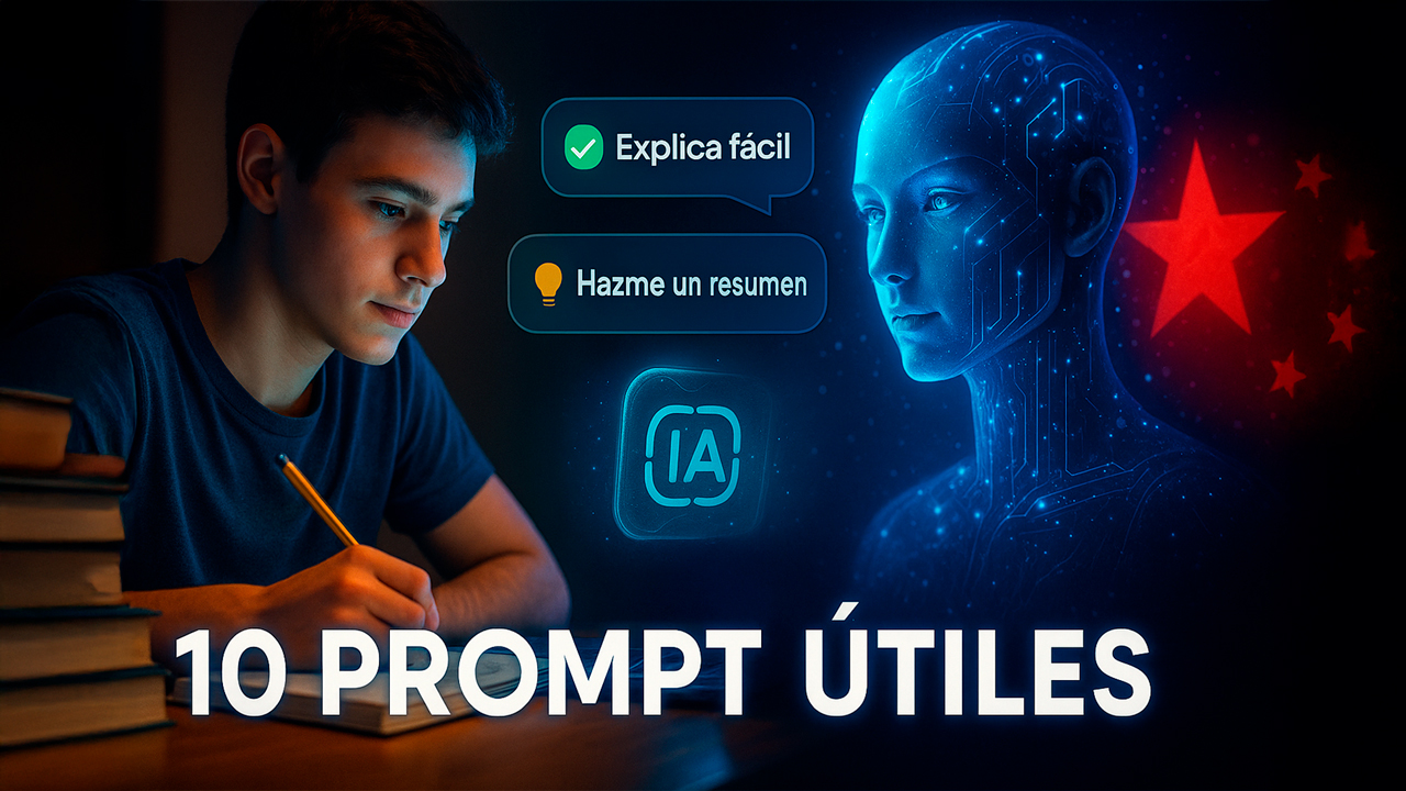 Estudiar con ChatGPT 📚🤖: 10 prompts que sí ayudan (y cómo afinarlos)