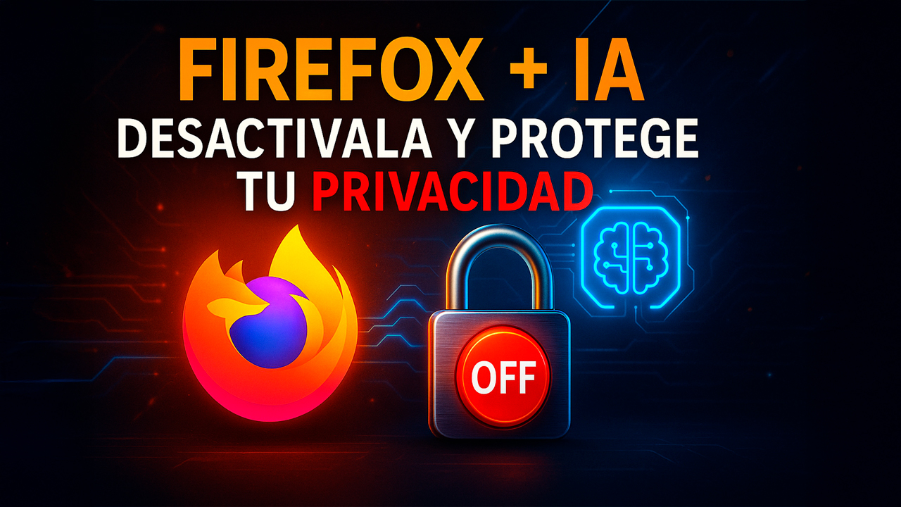 🦊 Firefox integra IA, pero así puedes desactivarla para proteger tu privacidad