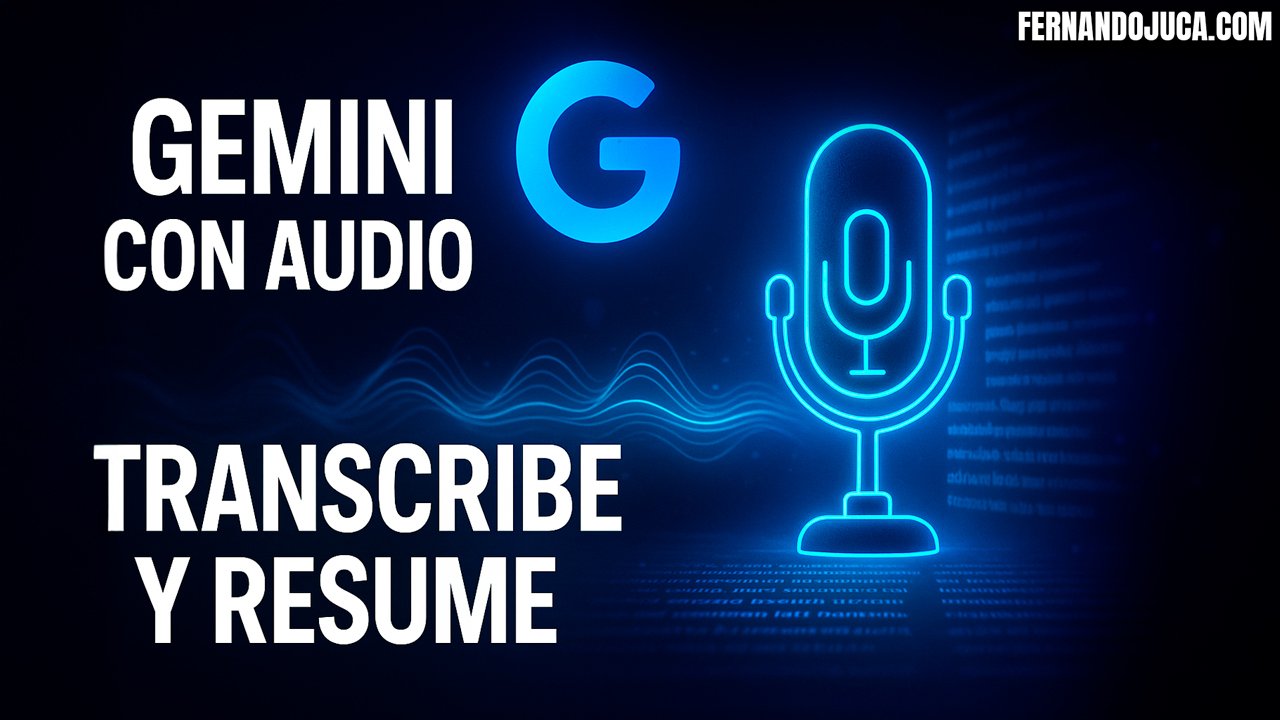 🎙️ Gemini ahora permite subir audios para transcribir y resumir