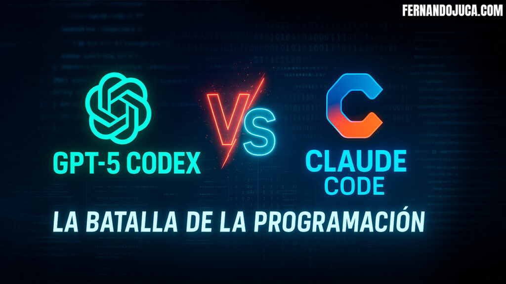 🤖 GPT-5 Codex vs Claude Code: la nueva batalla de los asistentes de programación