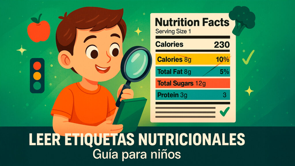 Cómo enseñar a los niños a leer etiquetas nutricionales 🥦👧👦