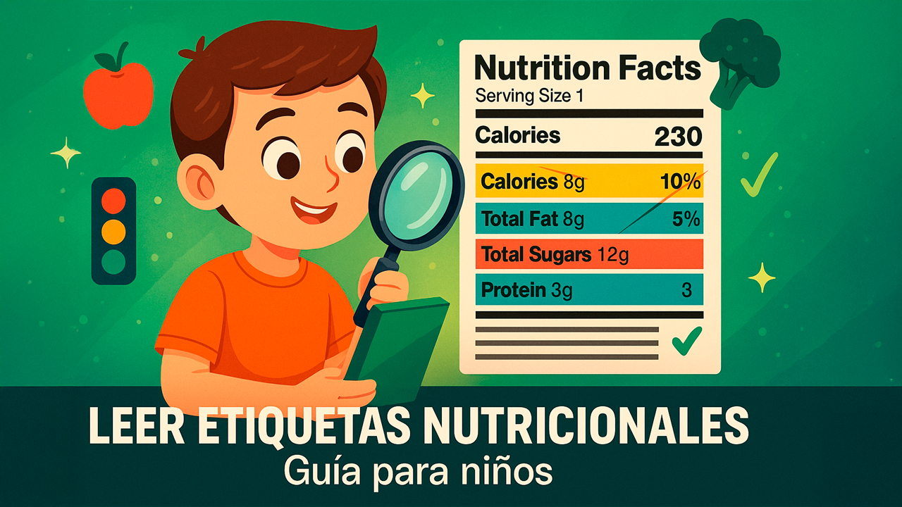Cómo enseñar a los niños a leer etiquetas nutricionales 🥦👧👦
