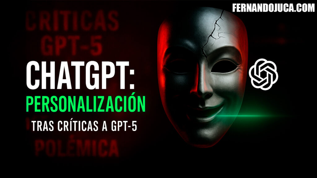 ChatGPT 🎭🤖: OpenAI lanza personalización tras críticas a GPT-5