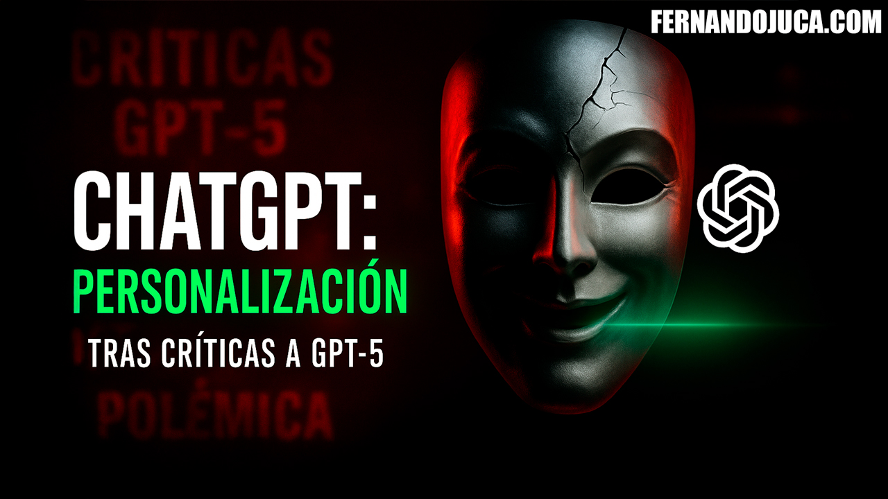 ChatGPT 🎭🤖: OpenAI lanza personalización tras críticas a GPT-5