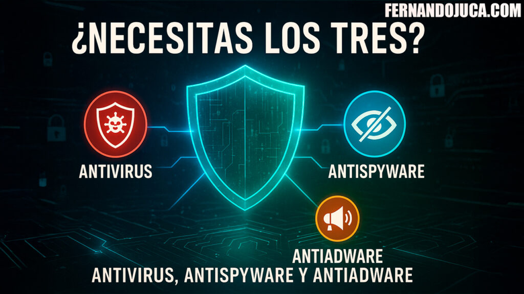 🛡️ Antivirus, anti spyware y anti adware: ¿realmente necesitas los tres?