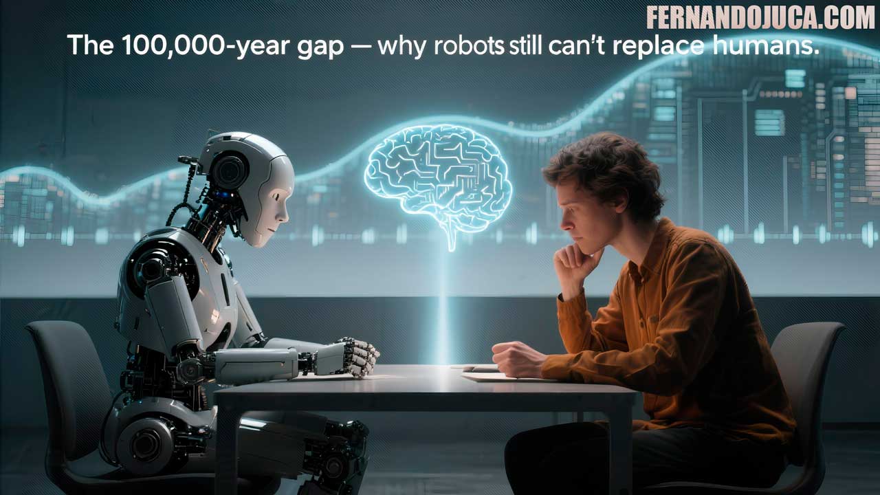 🤖 La brecha de los 100.000 años: por qué los robots aún no pueden reemplazar a los humanos