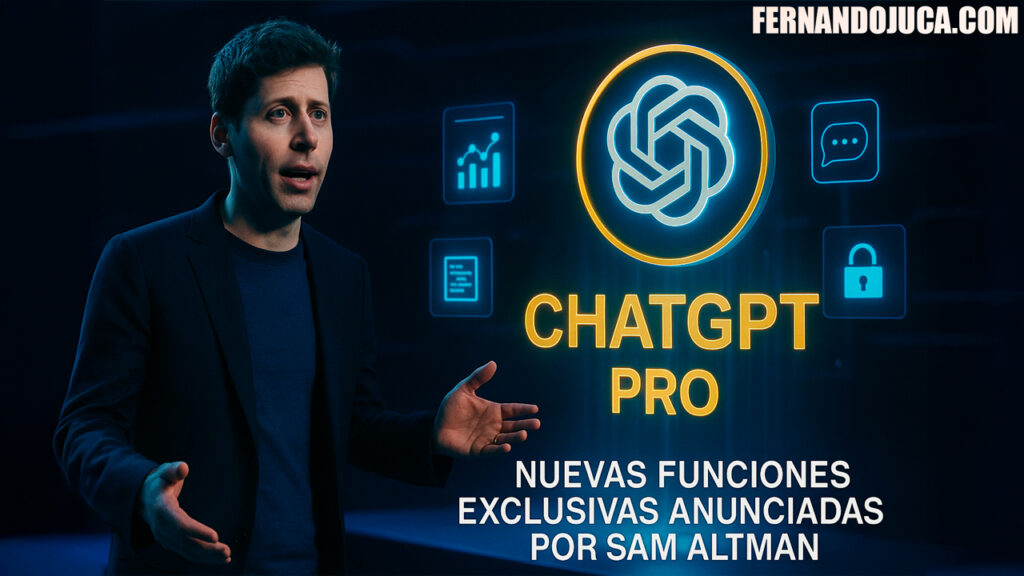 Sam Altman anuncia nuevas funciones de ChatGPT exclusivas para usuarios Pro